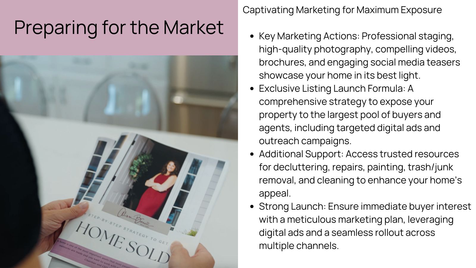 preparing fo rmarket 